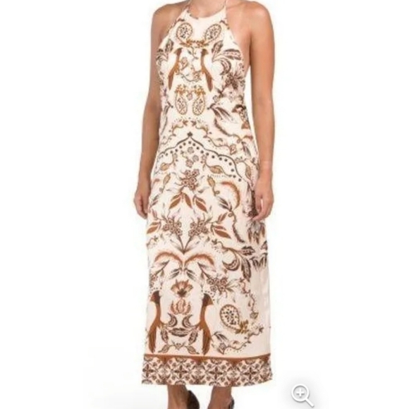 New!House of Harlow 1960 Satin Maxi Dress - Picture 1 of 13